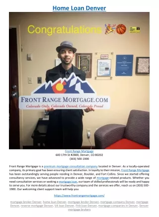 home loan denver