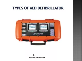 Types Of AED Defibrillator