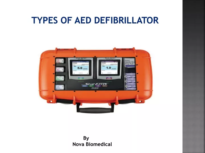 types of aed defibrillator
