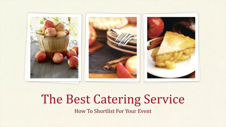 the best catering service
