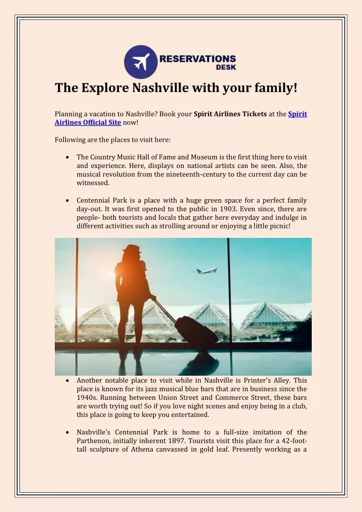 the explore nashville with your family planning