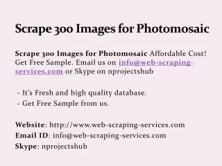 scrape 300 images for photomosaic