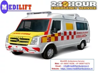 Get Medical Emergency ICU Care Ambulance Service in Mokama and Buxar at Low Cost - Medilift