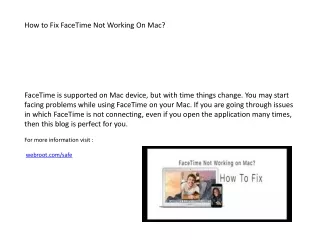 how to fix facetime not working on mac