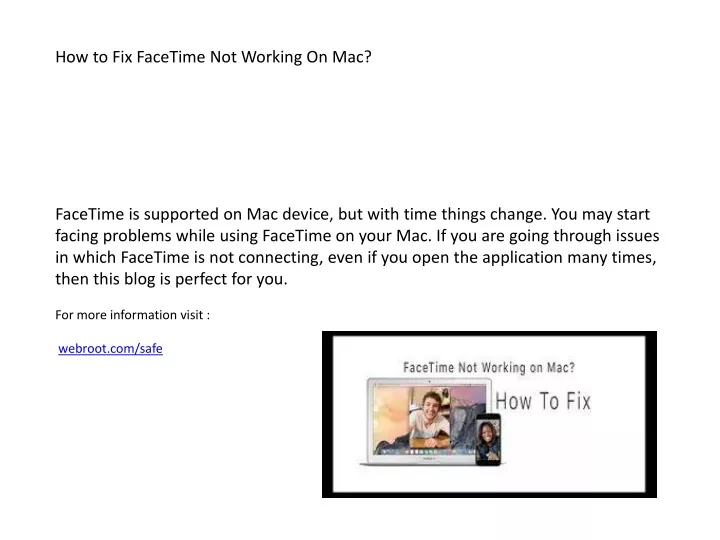 how to fix facetime not working on mac