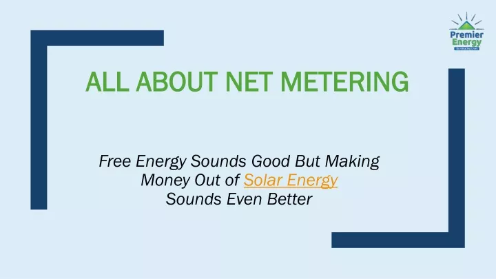 all about net metering