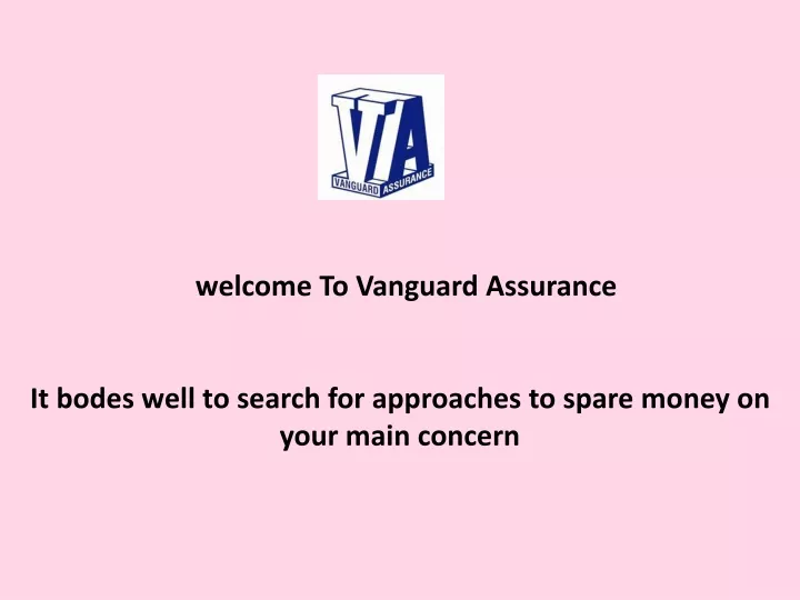 welcome to vanguard assurance