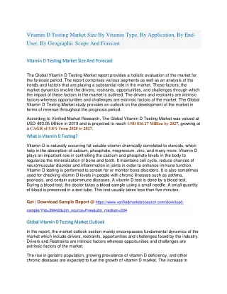 vitamin d testing market size by vitamin type
