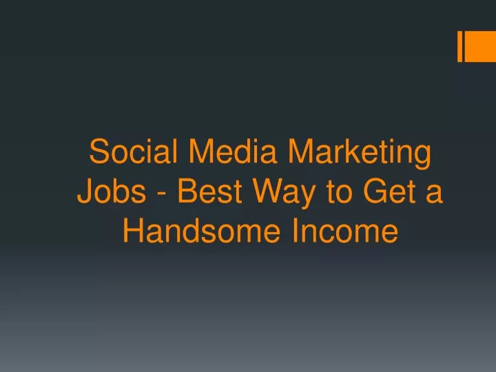 social media marketing jobs best