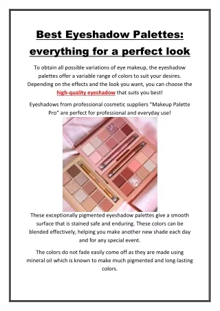 best eyeshadow palettes everything for a perfect