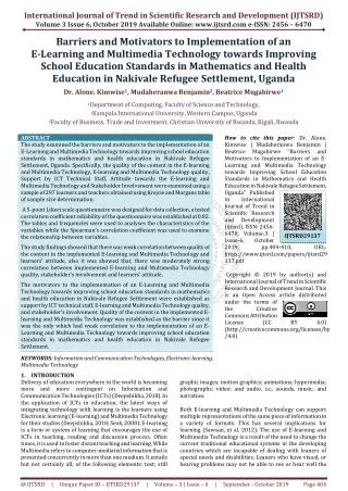 international journal of trend in scientific