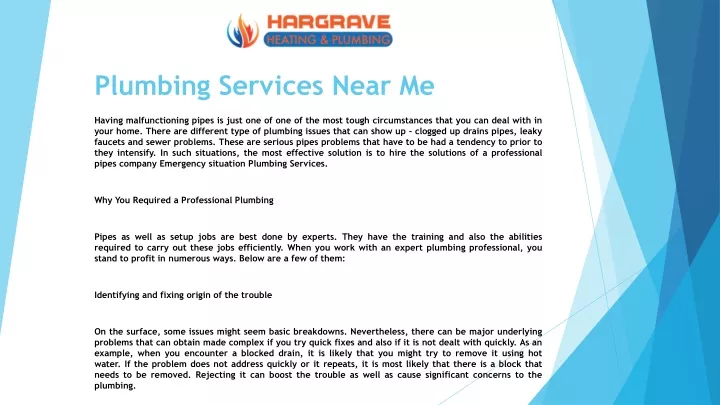 plumbing services near me