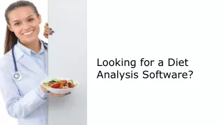 Dietetics Software | Quick Diet Analysis for Clients | Monitor Exercise & Track Patients on Diet Plan