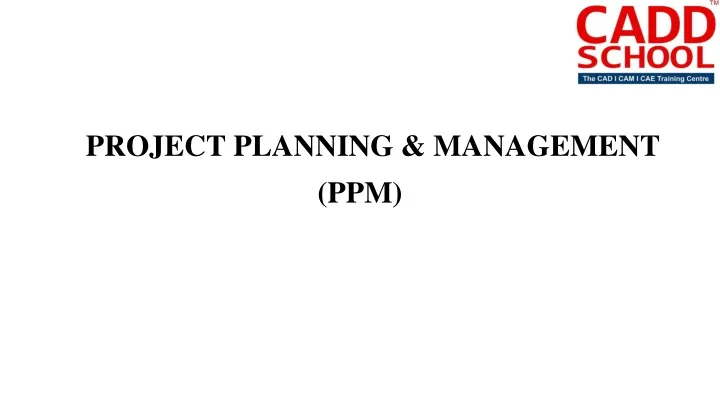project planning management ppm