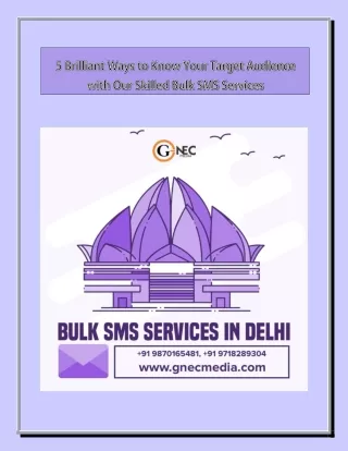 5 Brilliant Ways to Know Your Target Audience with Our Skilled Bulk SMS Services