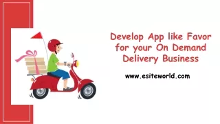 develop app like favor for your on demand