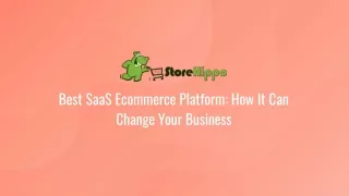best saas ecommerce platform how it can change