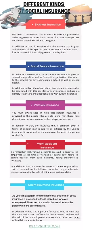 Types of of social insurance to know
