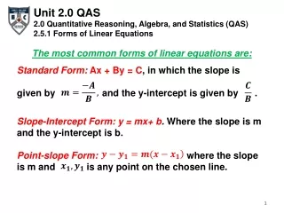 unit 2 0 qas 2 0 quantitative reasoning algebra
