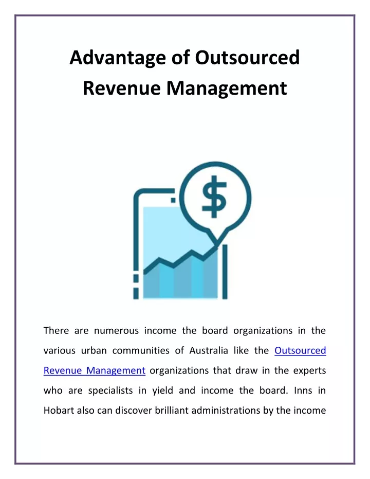 advantage of outsourced revenue management