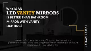 WHY IS AN LED VANITY MIRRORS IS BETTER THAN BATHROOM MIRROR WITH VANITY LIGHTING?