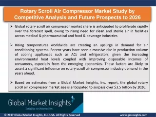 rotary scroll air compressor market study