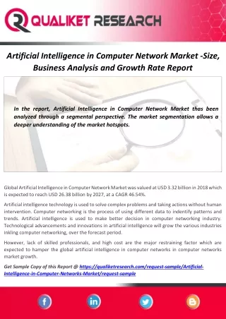 artificial intelligence in computer network