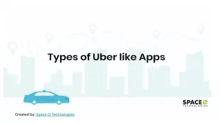 Types of uber like apps