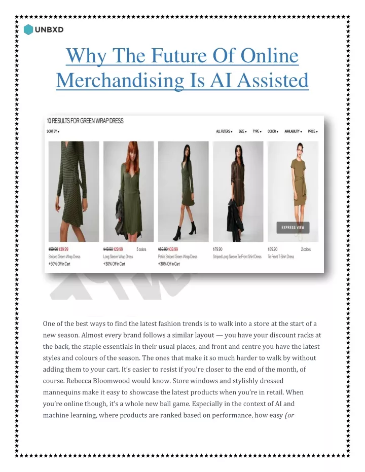 why the future of online merchandising