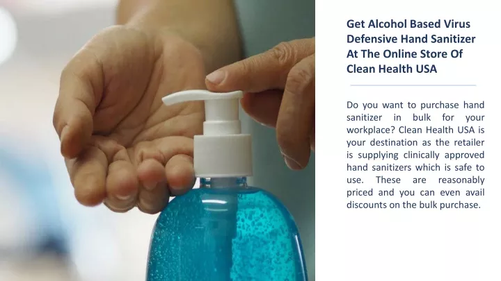 get alcohol based virus defensive hand sanitizer