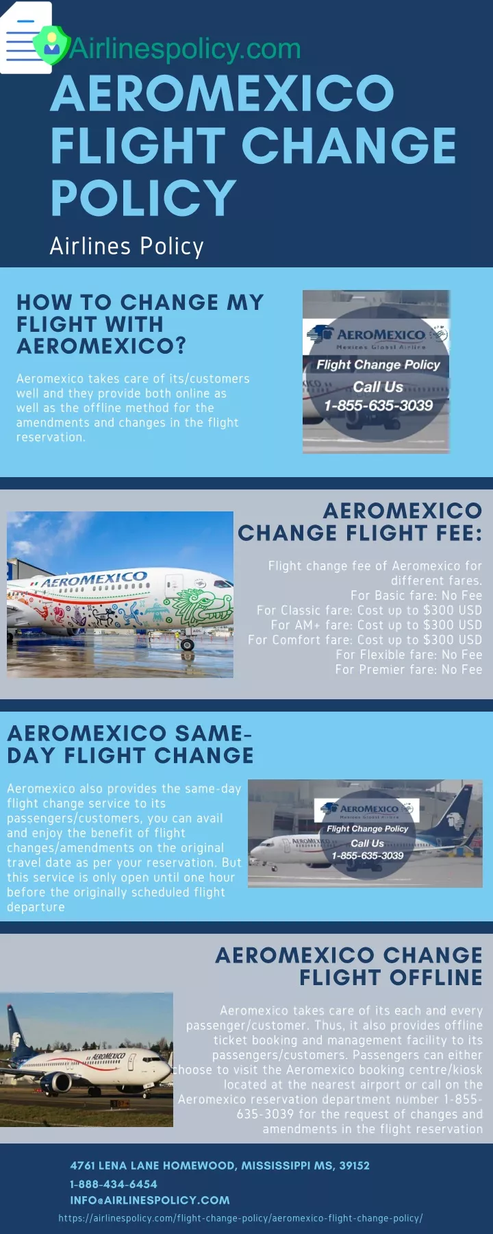 aeromexico flight change policy airlines policy