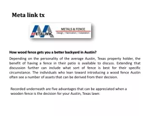meta link tx