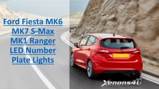 ford fiesta mk6 mk7 s max mk1 ranger led number plate lights