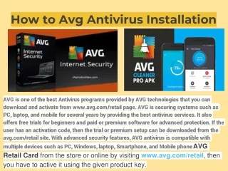 how to avg antivirus installation