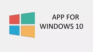 app for windows 10
