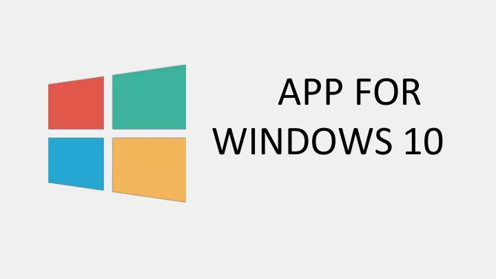 app for windows 10