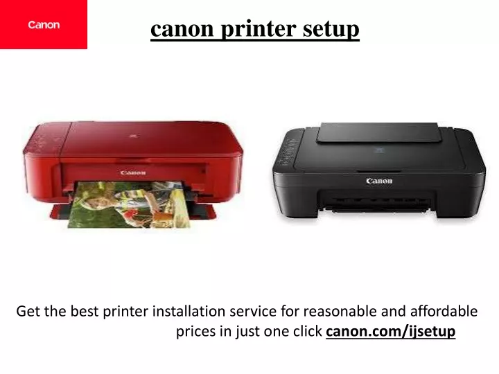 canon printer setup