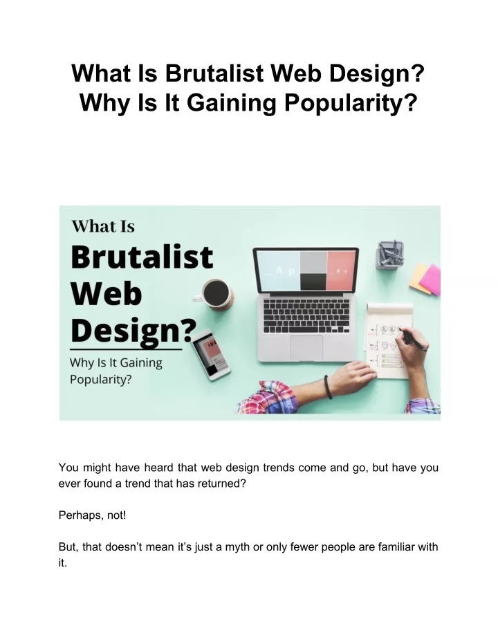 what is brutalist web design why is it gaining
