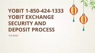 yobit 1 850 424 1333 yobit exchange security and deposit process