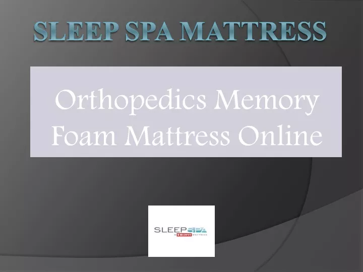 orthopedics memory foam mattress online