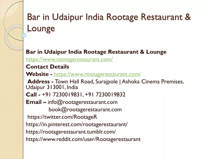 bar in udaipur india rootage restaurant lounge