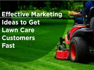 Effective Marketing Ideas to Get Lawn Care Customers Fast
