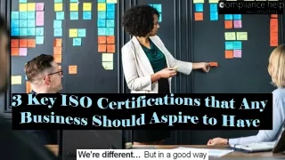 3 key iso certifications that any business should