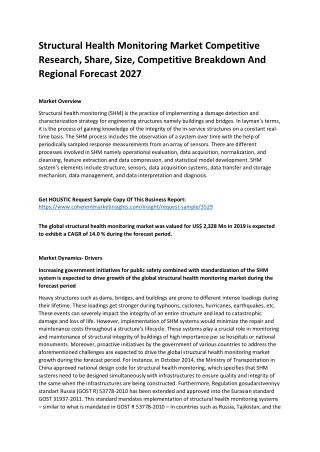 structural health monitoring market competitive
