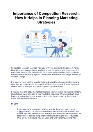 importance of competition research how it helps