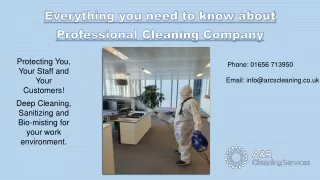 Professional Cleaning Services, Commercial Cleaning Services Swansea