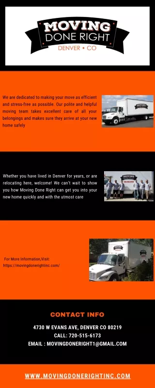 we are dedicated to making your move as efficient