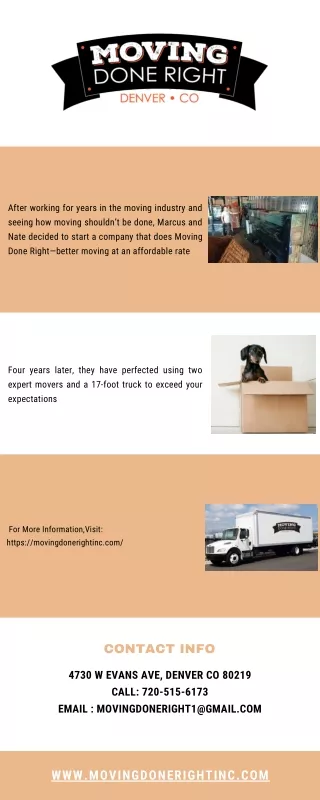 after working for years in the moving industry