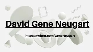 David Gene Neugart - financial Adviser and Planner for your great future