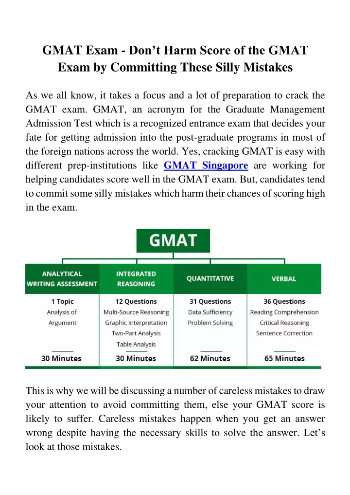 gmat exam don t harm score of the gmat exam
